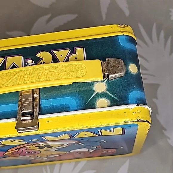 Vintage Aladdin 1980 PAC-MAN Video Game Metal Lunchbox - Picture 5 of 11